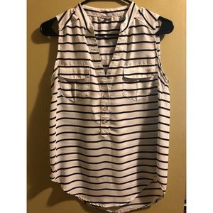 Blue and White Stripped Blouse